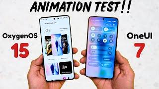 OxygenOS 15 vs One UI 7: The Ultimate Animation Battle!