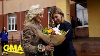 Jill Biden makes surprise visit to Ukraine, meets first lady l GMA