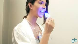 Whiten your teeth at home with the GLO Lit Teeth Whitening Device Tech Kit!