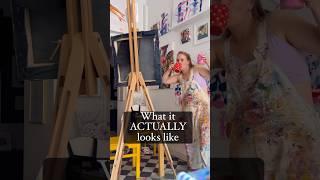 Painting process videos make it look so smooth  #artist #paintingprocess #funny