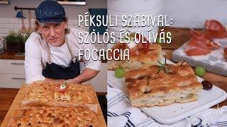 Péksuli Szabival: Szőlős és olívás focaccia | Mindmegette.hu