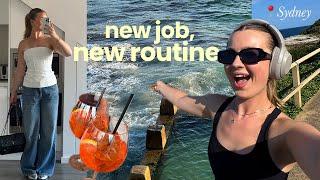 new job, new routine! | finding freelance work in Sydney & establishing a work/life balance 🪩