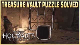 Hogwarts Legacy : How to solve the Treasure Vault puzzle with arrows on stone blocks!