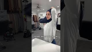 No-Pin Instant Jersey Hijab: Ready in Seconds! #HijabTutorial #ModestFashion #hijabshort #hijabshop