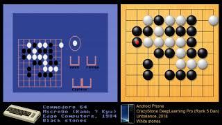 Go: Commodore 64 vs. CrazyStone DeepLearning