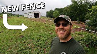 CHANGING OUR FENCE LINE IN PREPERATION FOR WHATS NEXT