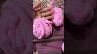 I was crocheting but I had little yarn left