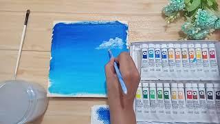 CLOUD PAINTING WITH ART RANGER ACRYLIC PAINT / #ZESTFULART