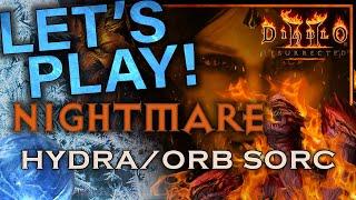 Let's Play Diablo 2 - Hydra/Frozen Orb Sorceress | Part Nightmare