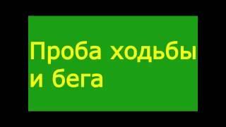 Проба ходьбы и бега