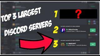 Top 3 Largest Servers On Discord