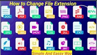 How to Change File Extension!! How to Change File Extension on Windows 10!!