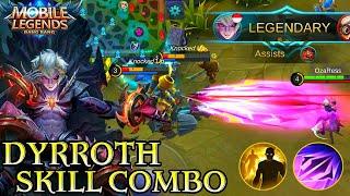 Dyrroth Skill Combo Gameplay - Mobile Legends Bang Bang