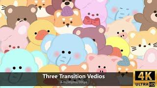 Funny Animal Cartoon Transitions - After Effects Template