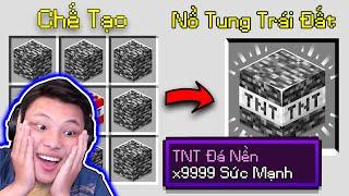 TNT ĐÁ NỀN  JAYGRAY SÁNG TẠO THÀNH CÔNG NHỮNG TRÁI TNT SIÊU ĐỈNH TRONG MINECRAFT*NỔ TUNG TRÁI ĐẤT