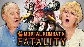 ELDERS REACT TO MORTAL KOMBAT FATALITIES (React-Mini)