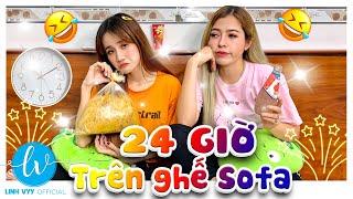 Thử Thách 24H Trên Ghế Sofa I Linh Vyy Official @LinhBarbie96 @VeVeChannel98