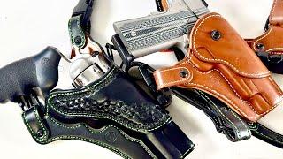 Top 2 Stainless Steel and Leather Woods Carry | Revolver and Semi Auto