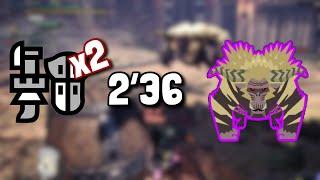 MHWI | 2 Gunlances vs Tempered Furious Rajang (CHAOTIC)