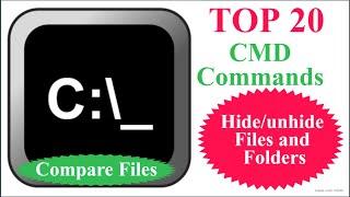 CMD commands every one should know|Command Prompt commands|CMD tricks|Dos Commands|Hide/unhide files