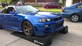 Oil Change on the Nissan R34 GTR V-Spec
