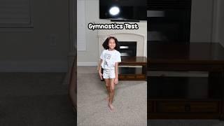 Just trying out Kailey Klein's Gymnastics Test!  How did I do?  #gymnasticshorts #challenge