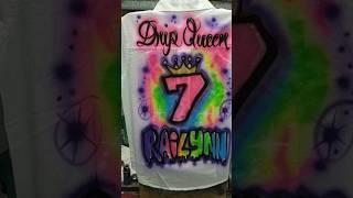 drip queen ️ #airbrush #artwork #painting #paint #design #style #90s #rainbow #colorful #bday