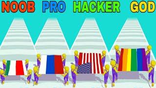 NOOB VS PRO VS HACKER VS GOD in Paint The Flag