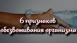 Топ 6 признаков обезвоживания организма