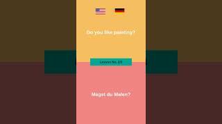 "Do you like" Learn easy German for Beginners: A Simple english sentences to Get You Started #3