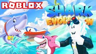 МУТИРОВАЛ В АКУЛУ МУТАНТА В СИМУЛЯТОРЕ ЭВОЛЮЦИЯ АКУЛЫ! ROBLOX Shark Evolution