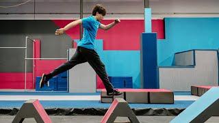 Parkour Kids Level up at Freedom in Motion Parkour Gym in Riverside California