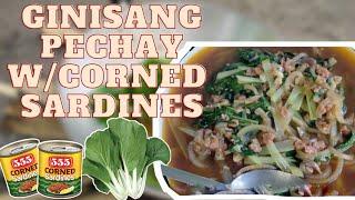 Ginisang Pechay with Corned Sardines