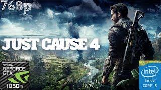 Just Cause 4 1050ti - i5 7400 - 8gb ram - 768p Benchmark || Targetting 60 FPS ||