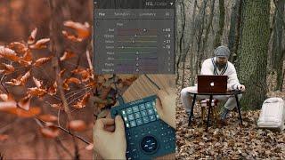 SILENTLY EDITING IN THE FOREST ON A LOUPEDECK CT - this is how I edit my photos in Lightroom