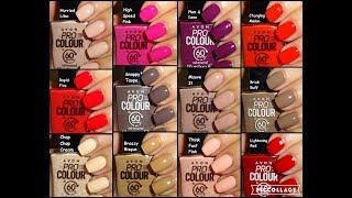 Avon Pro Colour in 60 Seconds Nail Enamels - All 18 shades in photos