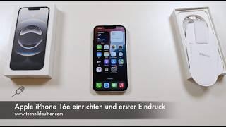 Apple iPhone 16e setup and first impression