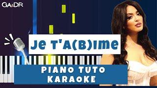 NEJ - Je t'a(b)ime (Piano fr Cover Tutoriel KARAOKE Paroles)