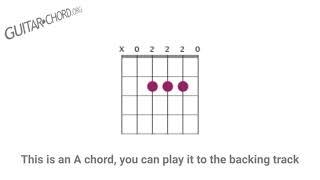 Learn the A guitar chord