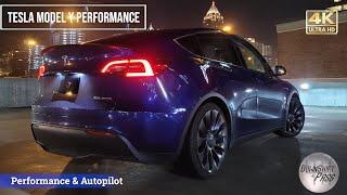 Tesla Model Y Performance - POV Silent Night Drive - ASMR
