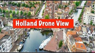 Drone view Netherlands, Beverwijk, Holland, IJmuiden, Heemskerk