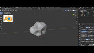 Камень в Blender 2.8 за 2 минуты. Модификаторы subdivision surface , displace.