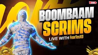 HUGRESSIVE gameplay in SCRIMS  | BGMI Live w FEARTOS.XD 