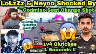 LoLzZz Shocked By Godmino Quick Seat Change Shot Back To Back 1v4 Clutches 