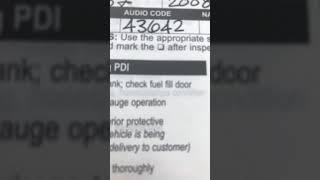 CR-V Honda 2008 Radio/Audio code.