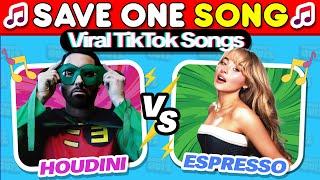 SAVE ONE SONG - Most Popular TikTok Songs 2024  Music Quiz #2