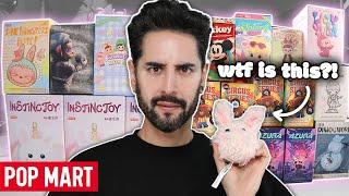 RANDOM POPMART BLIND BOX UNBOXING!  Labubu, Hirono, Dimoo, Skull Panda, Hacipupu, Disney & More!