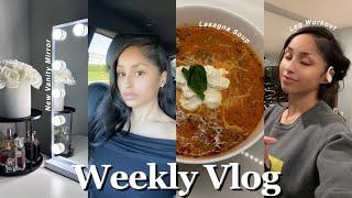 Weekly Vlog | Get Unready With Me, Wash Day, Shopping Haul, Lasagna Soup Recipe & More