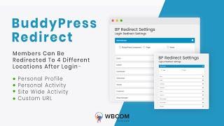 BuddyPress Redirect - Simple Role Option To Set Login Logout Redirect | WordPress Community Intranet