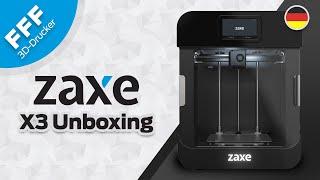 Zaxe X3 ausgepackt - Ein-Düsen-Drucker mit gutem Bauraum - Unboxing German